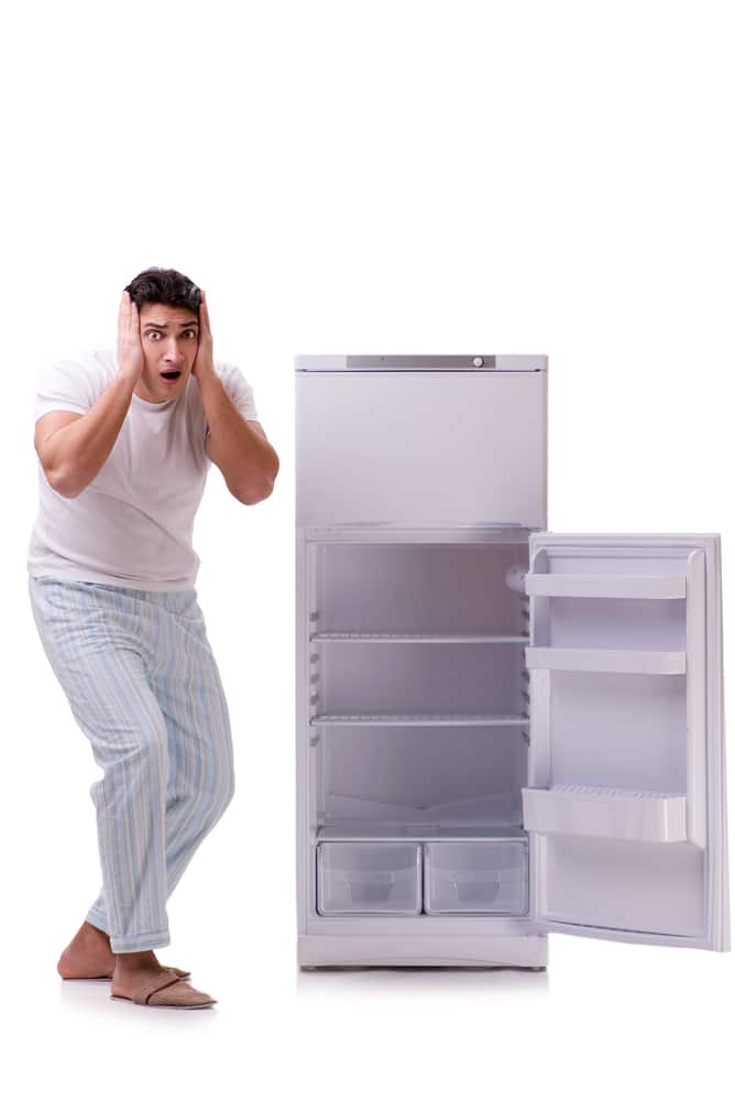 broken fridge